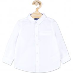 Koszula. Białe koszule chłopięce marki ELEGANT BABY BOY, z bawełny, z klasycznym kołnierzykiem, z długim rękawem. Za 39,90 zł.