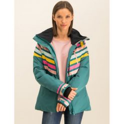 Kurtka snowboardowa Roxy Frozen Flow ERJTJ03219. Zielone kurtki damskie Roxy, na zimę, xs, bez wzorów, z elastanu, bez kaptura, snowboardowy. W wyprzedaży za 859,00 zł.