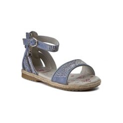 NELLI BLU CS17002-6. Niebieskie sandały dziewczęce Nelli Blu, z materiału, bez zapięcia. Za 59,99 zł.