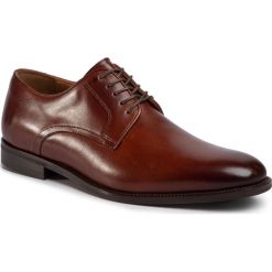 Półbuty GINO ROSSI - TA-MI08-C727-734-01 Brown. Pomarańczowe buty wizytowe męskie Gino Rossi, ze skóry, bez zapięcia. Za 349,99 zł.