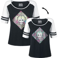 Suicide Squad Harley and Joker Koszulka damska czarny/biały. Białe t-shirty damskie Suicide Squad, xl, z okrągłym kołnierzem. Za 79,90 zł.