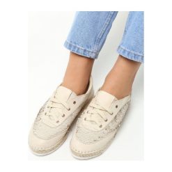 Espadryle damskie: Beżowe Espadryle Jery