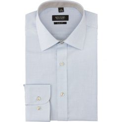Koszula bexley 2024 długi rękaw slim fit niebieski. Niebieskie koszule męskie Recman, m, bez wzorów, bez kołnierzyka, z długim rękawem. Za 89,99 zł.