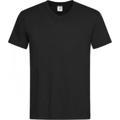 Czarny Bawełniany T-Shirt w Serek, Męski Bez Nadruku -STEDMAN- Koszulka, Krótki Rękaw, Basic, V-neck TSJNPLST2300blackopal. Czarne koszulki męskie Stedman, m, z nadrukiem, z bawełny, casualowe, z dekoltem w serek, z krótkim rękawem, krótkie. Za 34,00 zł.