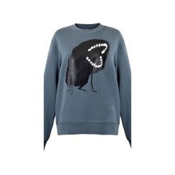 Bluza Ego Monster. Szare bluzy męskie Piekuo, z nadrukiem, klasyczne, bez rękawów, bez kaptura. Za 69,00 zł.