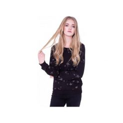 Czarna Bluza w Srebrne Gwiazdy. Czarne bluzy damskie marki Heroesque, s, z bawełny. Za 160,00 zł.