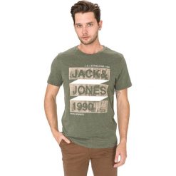 Jack & Jones Star Koszulka Zielony. Zielone podkoszulki męskie Jack & Jones, xl, z haftami, z bawełny, z krótkim rękawem. Za 64,95 zł.