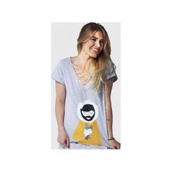 SAMBACA Eskimo - Tshirt. Szare piżamy damskie Meet the llama, m, z nadrukiem, z elastanu, bez rękawów. Za 89,00 zł.