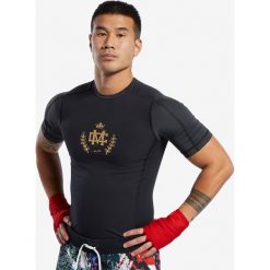 Reebok Combat Conor McGregor Rash Guard Koszulka Czarny. Czarne podkoszulki męskie Reebok, xs, z nadrukiem, z elastanu, z krótkim rękawem. Za 214,95 zł.