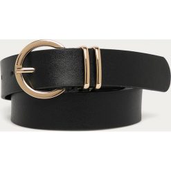 Answear Lab - Pasek. Czarne paski damskie Answear Lab, w paski, ze skóry ekologicznej. Za 49,90 zł.
