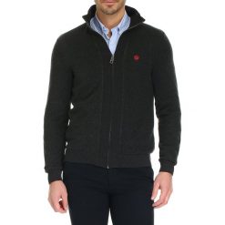 Golfy męskie: Sweter w kolorze antracytowym