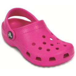 Crocs Buty Classic Neon Magenta 39,5 (w9). Różowe klapki damskie Crocs, bez wzorów, z tworzywa sztucznego, bez obcasa. W wyprzedaży za 125,00 zł.