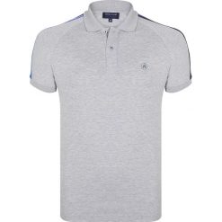 Koszulka polo w kolorze jasnoszarym. Szare koszulki męskie Giorgio di Mare, s, bez wzorów, z bawełny, polo, bez rękawów. W wyprzedaży za 98,95 zł.