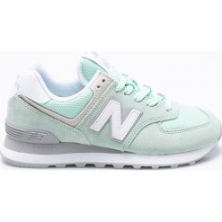 New Balance - Buty WL574ESM. Szare buty sportowe damskie marki New Balance, z materiału. W wyprzedaży za 299,90 zł.