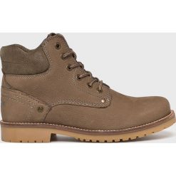 Wrangler - Buty Yuma Lady. Zielone buty sportowe damskie Wrangler, bez wzorów, ze skóry, sportowe. W wyprzedaży za 199,90 zł.