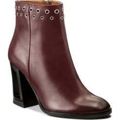 Botki EVA MINGE - Graciela 2O 17SF1372247EF 134. Czerwone buty zimowe damskie marki Eva Minge, ze skóry. W wyprzedaży za 269,00 zł.