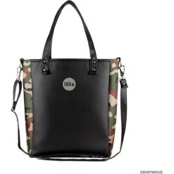 Torba Cuboid z eko skóry. Czarne torebki klasyczne damskie marki Pakamera, z bawełny, eleganckie, na ramię. Za 220,00 zł.