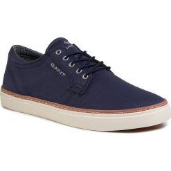 Tenisówki GANT - Prepville 20638496 Marine G69. Niebieskie półbuty męskie GANT, na co dzień, bez wzorów, z gumy, eleganckie, bez zapięcia. W wyprzedaży za 299,00 zł.