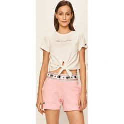 Champion - T-shirt x Chiara Ferragni. Białe bluzki damskie Champion, s, z nadrukiem, z bawełny, z okrągłym kołnierzem. W wyprzedaży za 269,90 zł.