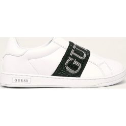 Guess Jeans - Buty. Czarne buty sportowe damskie Guess Jeans, z aplikacjami, z jeansu, sportowe. Za 399,90 zł.