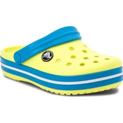 Sandały chłopięce: Klapki CROCS – Crockband Clog K 204537 Tennis Ball Green/Ocean
