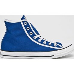 Converse - Trampki. Niebieskie trampki męskie Converse, bez wzorów, z gumy, na sznurówki. W wyprzedaży za 299,90 zł.