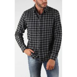 GAS Dyami Koszula Szary. Szare koszule męskie Gas, xl, w kratkę, z bawełny, bez kołnierzyka, z długim rękawem. Za 447,95 zł.