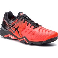 Buty ASICS - Gel-Resolution 7 Clay E702Y Cherry Tomato/Black 801. Pomarańczowe buty sportowe męskie Asics, ze skóry ekologicznej, bez zapięcia, tenisowe. W wyprzedaży za 399,00 zł.