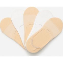 Skarpetki balerinki z bawełną 5 pack - Beżowy. Brązowe skarpetki damskie Reserved, bez wzorów, z bawełny. Za 19,99 zł.