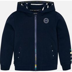 Mayoral - Bluza dziecięca 128-172 cm. Niebieskie bluzy chłopięce Mayoral, z nadrukiem, z bawełny, bez rękawów, z kapturem. Za 164,90 zł.
