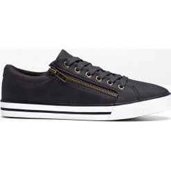 Sneakersy bonprix czarny. Czarne sneakersy damskie bonprix. Za 84,99 zł.