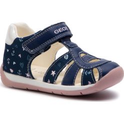 Sandały GEOX - B Each G. C B920AC 0AW54 C0694 M Navy/Pink. Niebieskie sandały dziewczęce marki Geox, ze skóry ekologicznej, bez zapięcia. Za 199,00 zł.