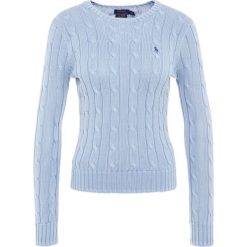 Polo Ralph Lauren JULIANNA Sweter chambray. Niebieskie swetry klasyczne damskie Polo Ralph Lauren, xl, z bawełny, polo. W wyprzedaży za 382,85 zł.