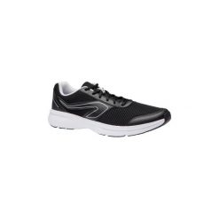 Buty do biegania RUN CUSHION męskie. Niebieskie buty sportowe męskie KALENJI, z poliesteru, bez zapięcia, do biegania. Za 79,99 zł.