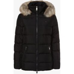 Tommy Hilfiger - Damska kurtka puchowa, czarny. Czarne kurtki damskie TOMMY HILFIGER, xl, bez wzorów, z puchu, bez kaptura. Za 899,95 zł.