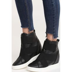 Sneakersy damskie: Czarne Sneakersy Maritta