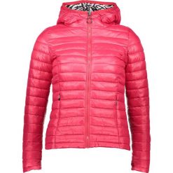 Kurtka dwustronna w kolorze czerwono-czarno-białym. Czerwone kurtki damskie marki Cashmere & Jackets, s, bez wzorów, bez kaptura. W wyprzedaży za 200,95 zł.