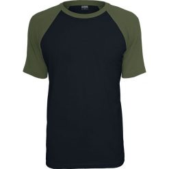 T-shirty męskie: Urban Classics Raglan Contrast Tee T-Shirt czarny/oliwkowy