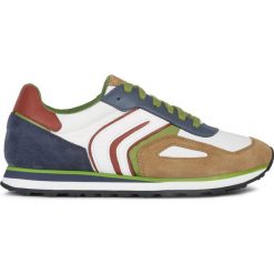 Geox Vincit Tenisówki Biały Wielokolorowy. Białe trampki męskie Geox, ze skóry. Za 462,95 zł.