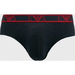 Emporio Armani - Slipy (3 pack). Niebieskie slipy męskie Emporio Armani, s, bez wzorów, z elastanu. W wyprzedaży za 179,90 zł.