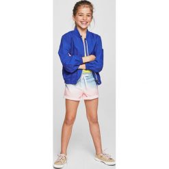 Mango Kids - Szorty dziecięce Deep 110-164 cm. Szare spodenki dziewczęce marki Mango Kids, z bawełny, casualowe. W wyprzedaży za 29,90 zł.