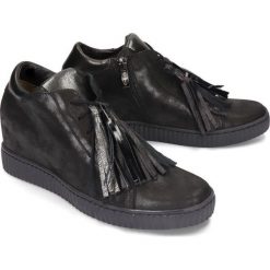 SCHWARTZ 722 F S-58 PSC czarny, botki, sneakersy damskie. Czarne koturny damskie Schwartz, ze skóry. Za 336,90 zł.