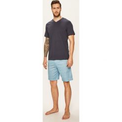 Tom Tailor Denim - Piżama. Niebieskie piżamy męskie TOM TAILOR DENIM, xl, bez wzorów, z bawełny, bez rękawów. Za 169,90 zł.