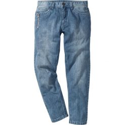Jeansy męskie: Dżinsy Regular Fit Tapered bonprix niebieski „medium bleached used”