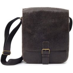 DAAG Jazzy Wanted 9 ciemnobrązowa torba skórzana unisex listonoszka przez ramię - c. brązowy. Pomarańczowe torby męskie skórzane ze skóry. Za 267,99 zł.