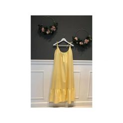 Sukienka Rosi Oversize Light Yellow. Żółte sukienki damskie marki Elevenstory, m, bez wzorów, z bawełny, bez kołnierzyka, bez rękawów, oversize. Za 190,00 zł.