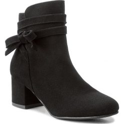 Botki SAGAN - 2962 Czarny Welur. Czarne buty zimowe damskie marki Sagan, z gumy. W wyprzedaży za 269,00 zł.