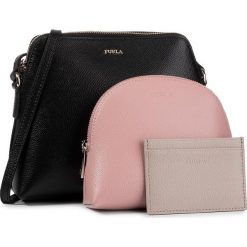 Torebka FURLA - Boheme 1045764 E EQ35 ARE Nero/Rosa h/Dalia. Czarne listonoszki damskie Furla, bez wzorów, ze skóry, bez dodatków. Za 849,00 zł.
