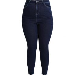New Look Curves CONTRAST STITCH Jeans Skinny Fit mid blue. Niebieskie jeansy damskie New Look Curves, z elastanu. Za 149,00 zł.