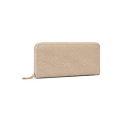 ACCCESSORIES 1W1-050-SS20 Beżowy. Brązowe portfele damskie ACCCESSORIES, bez wzorów, z tworzywa sztucznego. Za 49,99 zł.